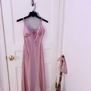 Pink Silk Dress